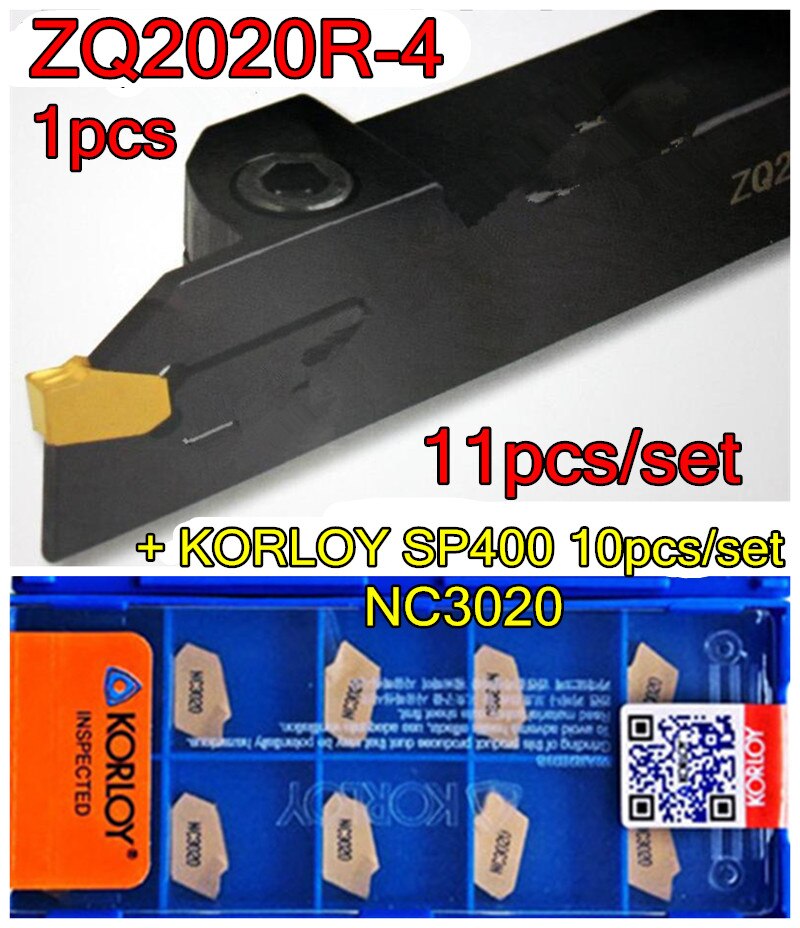 ZQ2020R-4 CNC   1pcs + KORLOY SP400 NC3020 CNC ī̵  10pcs = 11 / NC3020  ö  